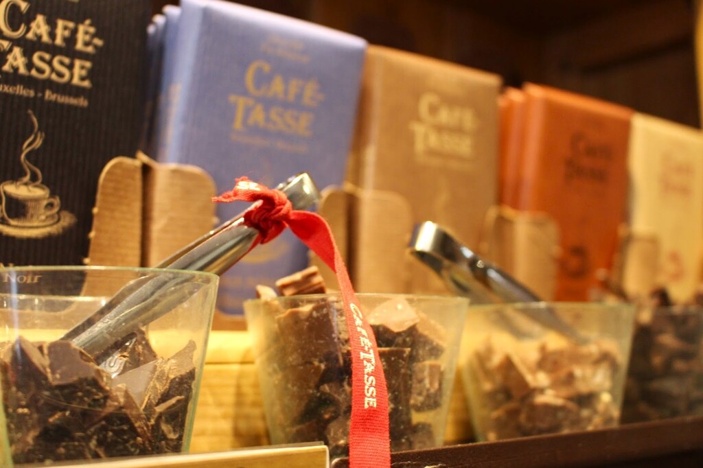 présentoir chocolat café tasse bruxelles