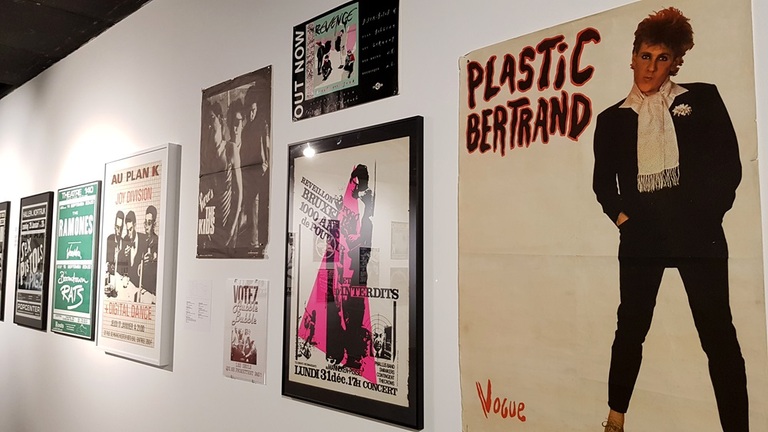 affiches de concert et pochette d'albums punk new wave belge