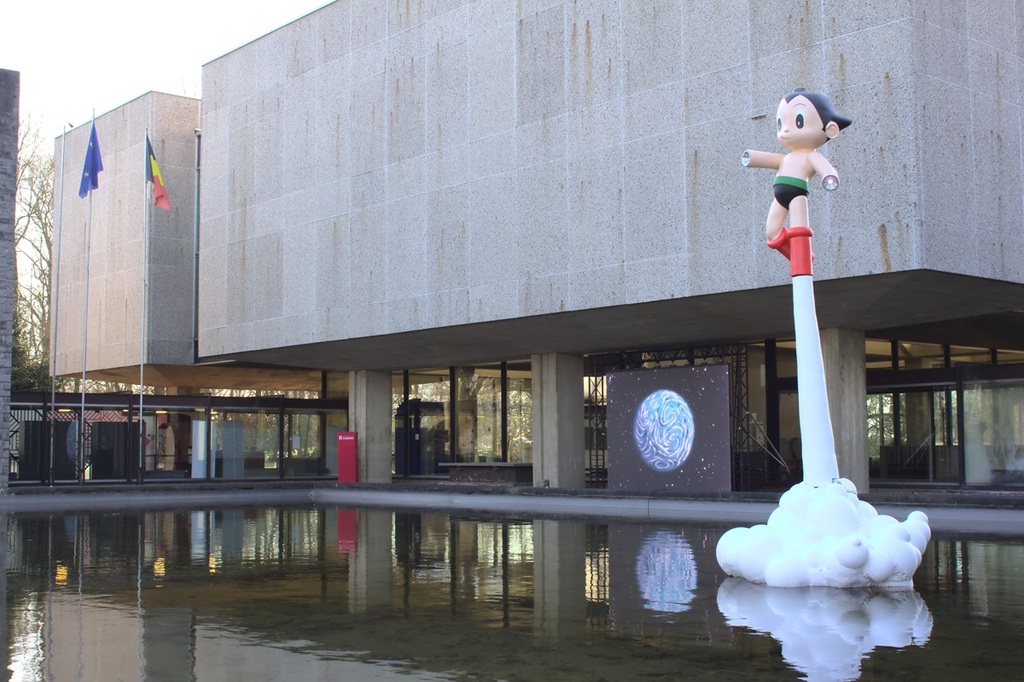 statue astro boy expo musée de mariemont
