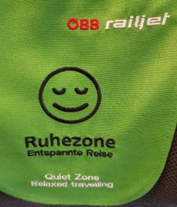 panneau quiet zone dans train obb