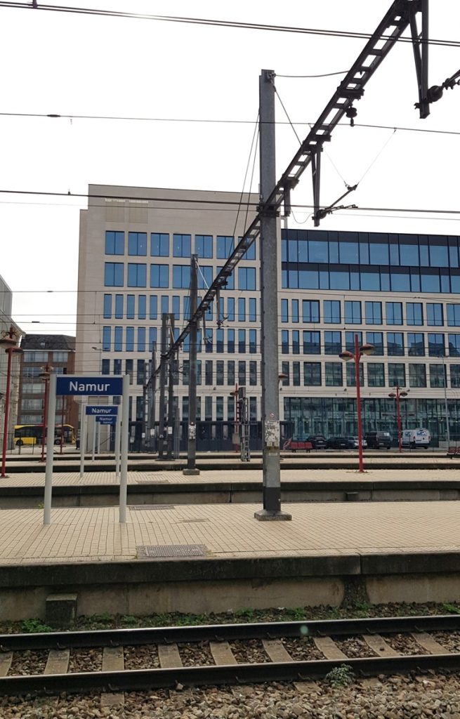 vue depuis quai de gare namur