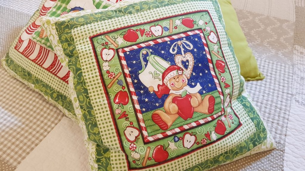 coussin avec gingerbread man