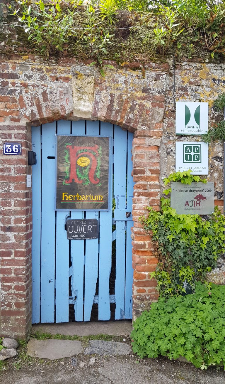 porte bleue entrée herbarium
